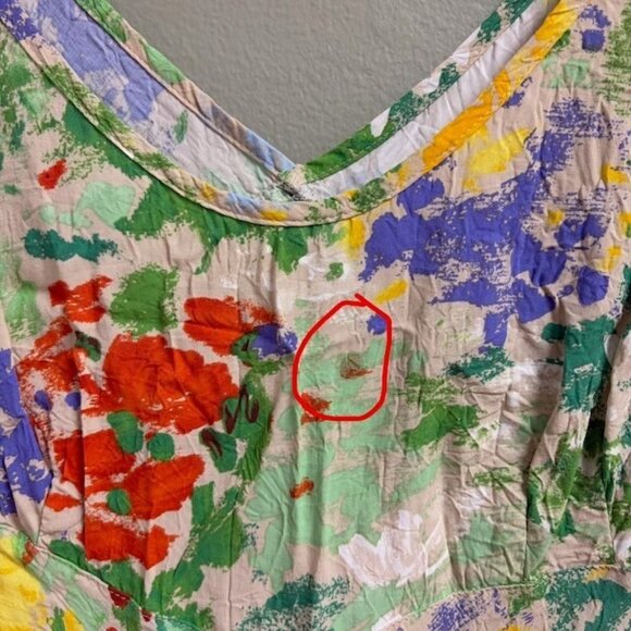 Hula Moon by Jams World Womens Paolo's Garden Dress Size M Hippie Hawaiian Beach - Picture 5 of 10